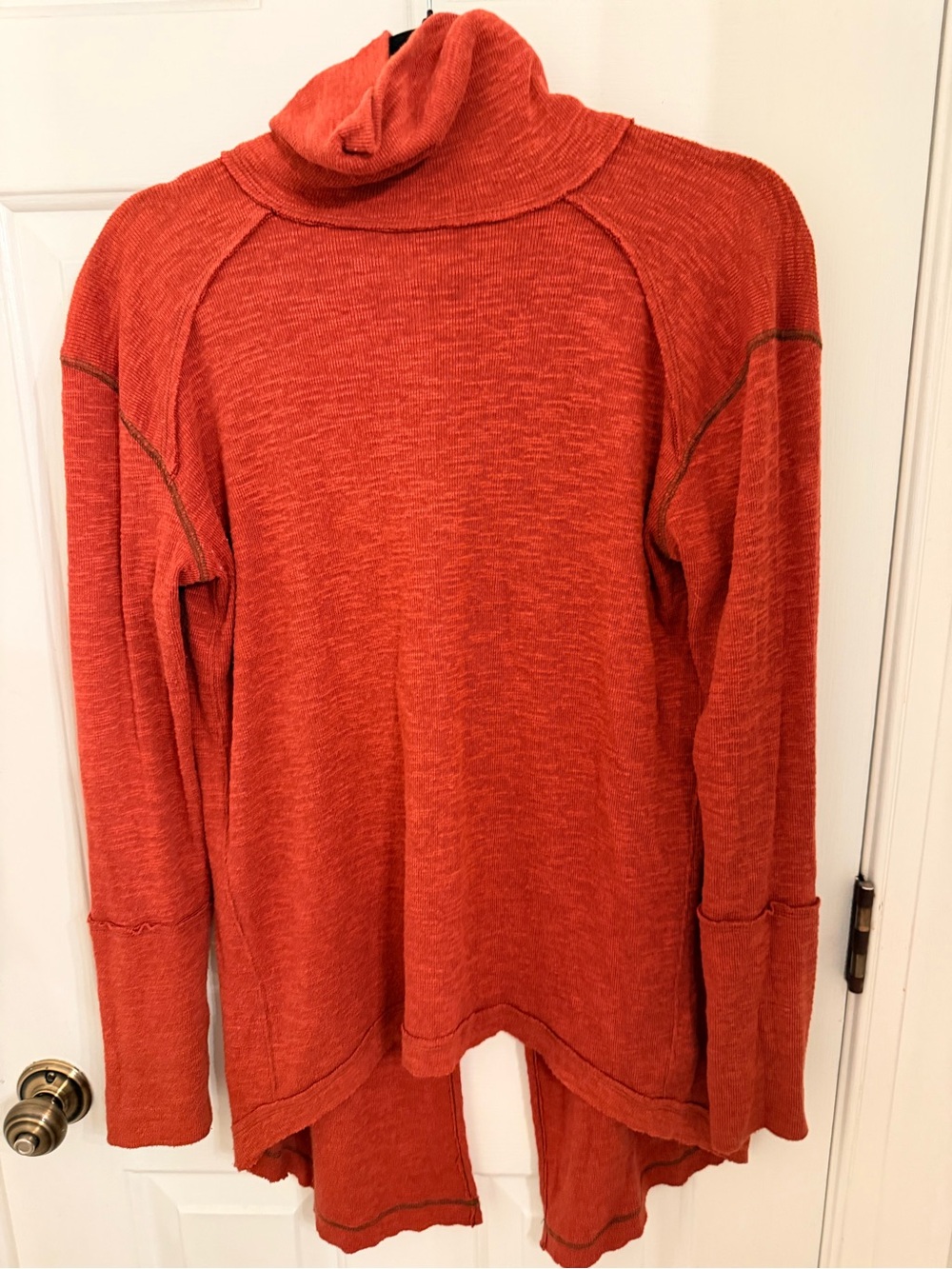 Women’s Free People Rust Red Turtleneck Sweater